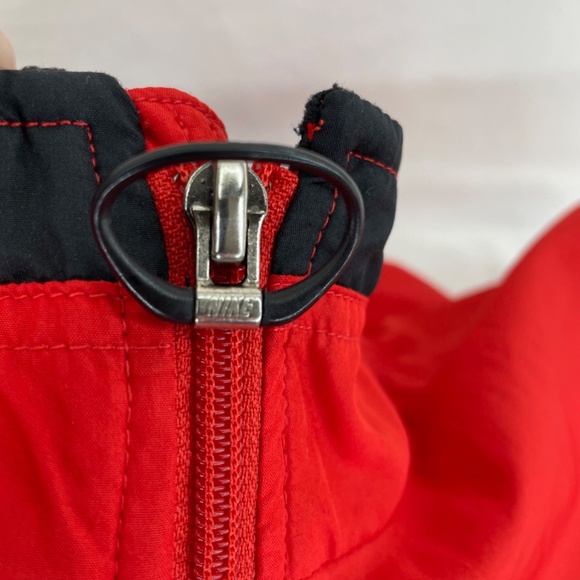 Vintage 90’s Nike White Tag Lightweight Jacket Red and Black Men’s Size Large - Picture 12 of 16